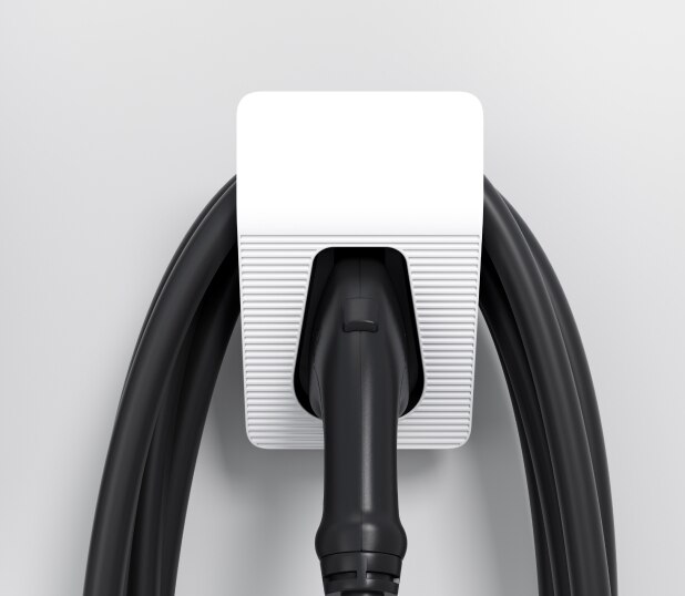 Close up shot of white GM Energy EV product