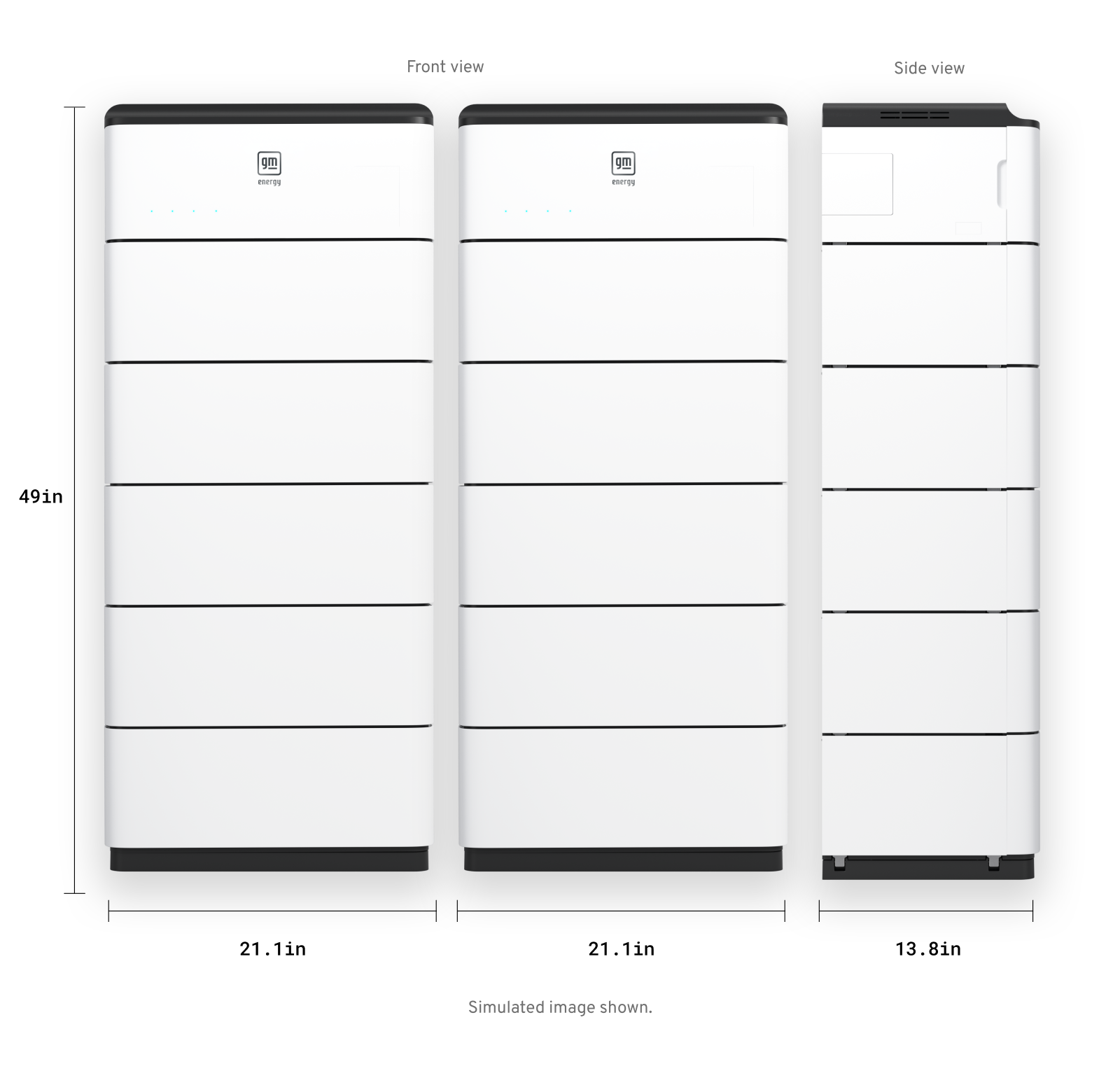 Two White GM Energy Power Banks