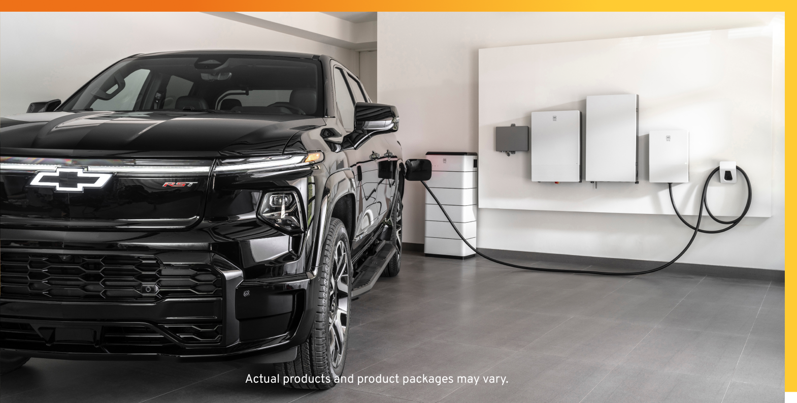 Black EV plugged into wall charging station